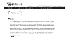 Desktop Screenshot of lamenagerie.com